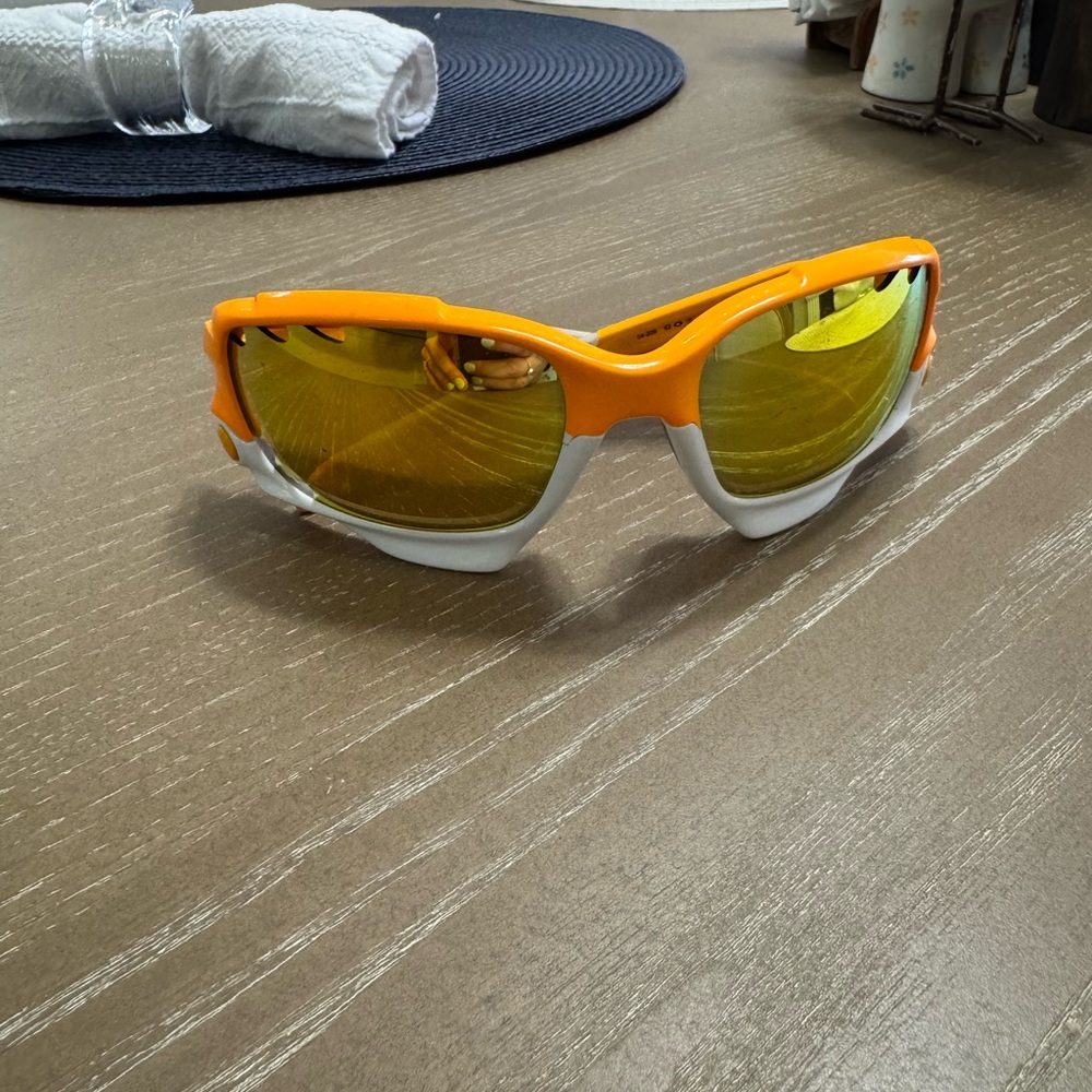Oakley Orange and Silver Sunglasses - Picture 3 of 4
